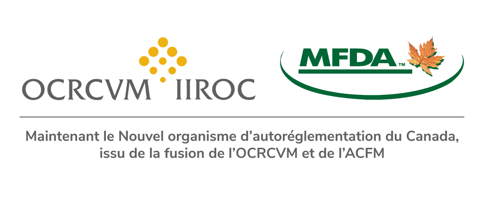 Logos de l'OCRCVM et de l'ACFM